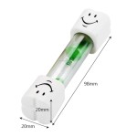 2 Minutes Smiling Face The Hourglass for Kids Toothbrush Timer Sand Clock, green sand